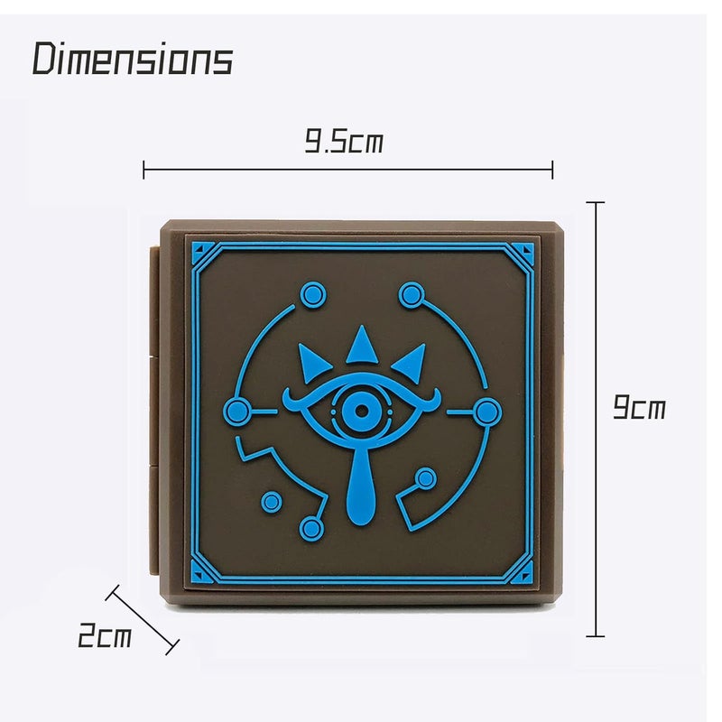 doepeBAE Switch Game Card Case, Portable Hard Shell Storage with 12 Card Slots (Z Brown) - Image 2
